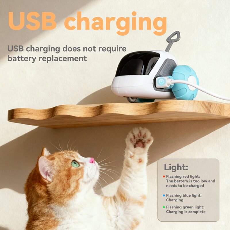 Interactive Cat Toy Factory - OEM/ODM Auto Avoidance Ball with Tail