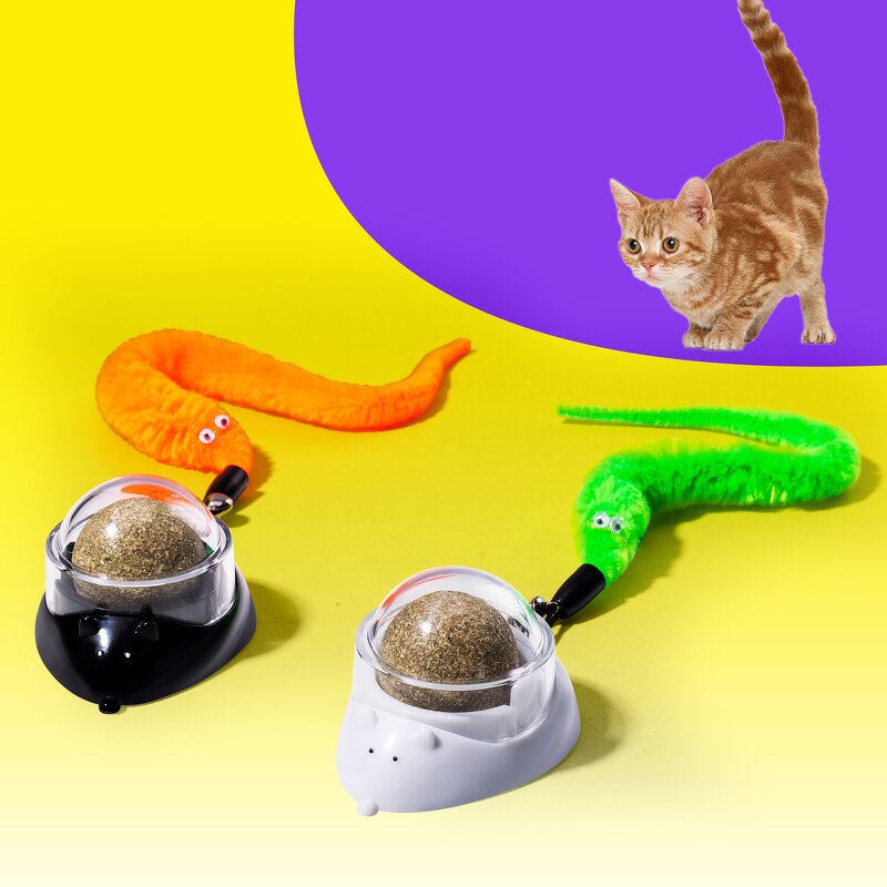 Cat Toy Manufacturer - OEM/ODM Rotating Catnip Ball Chew Toy