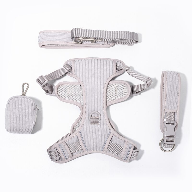 Dog Harness Set Manufacturer - OEM/ODM Luxury No Pull Leash Set