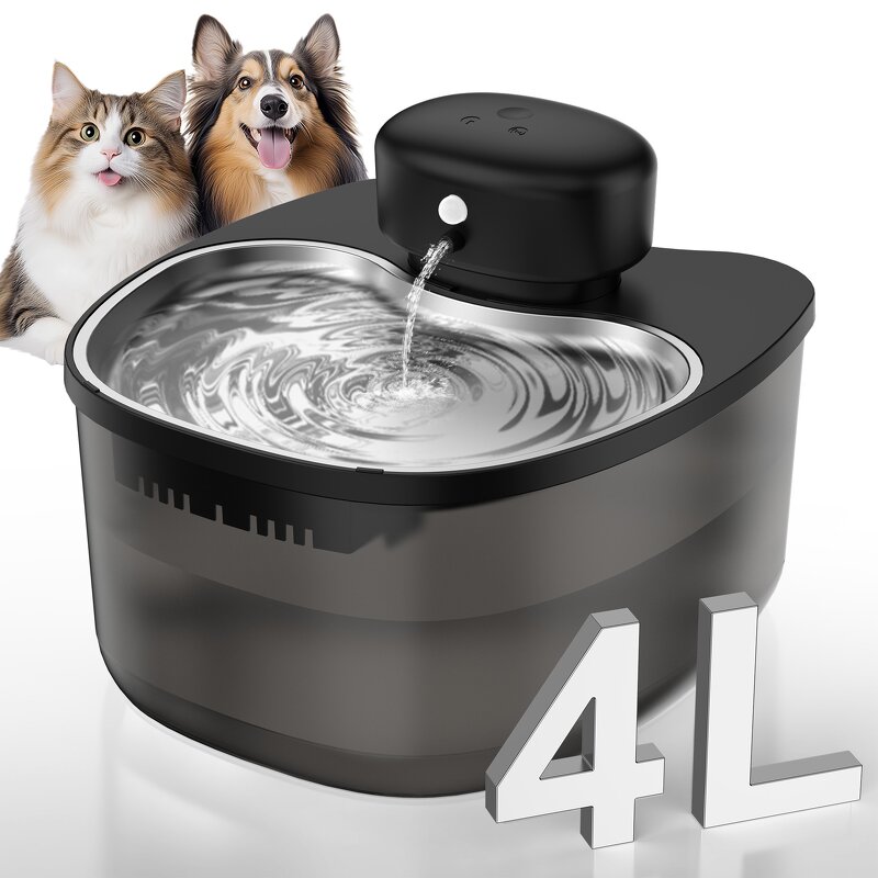 Pet Water Fountain Manufacturer - OEM/ODM 4L Stainless Steel