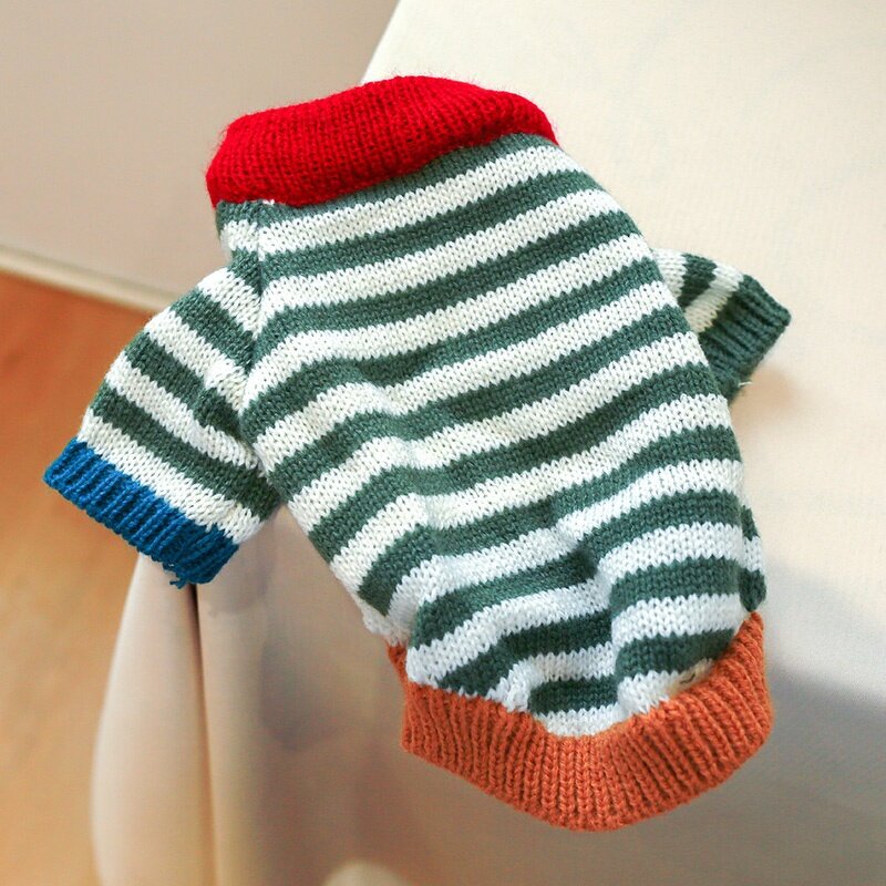 Dog Knit Sweater Manufacturer - OEM/ODM Colourful Striped Vintage Pullover