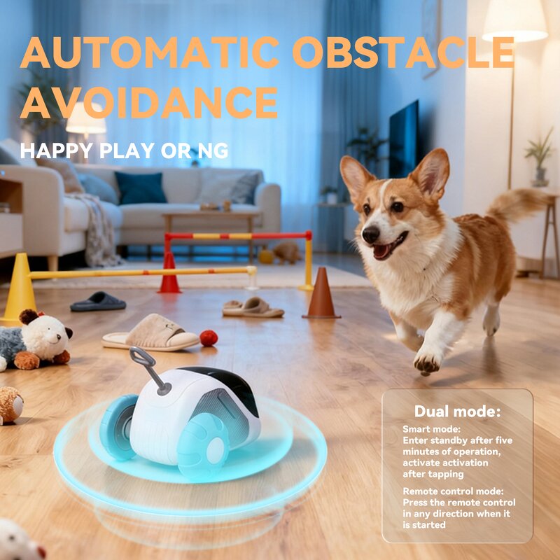 Interactive Cat Toy Factory - OEM/ODM Auto Avoidance Ball with Tail
