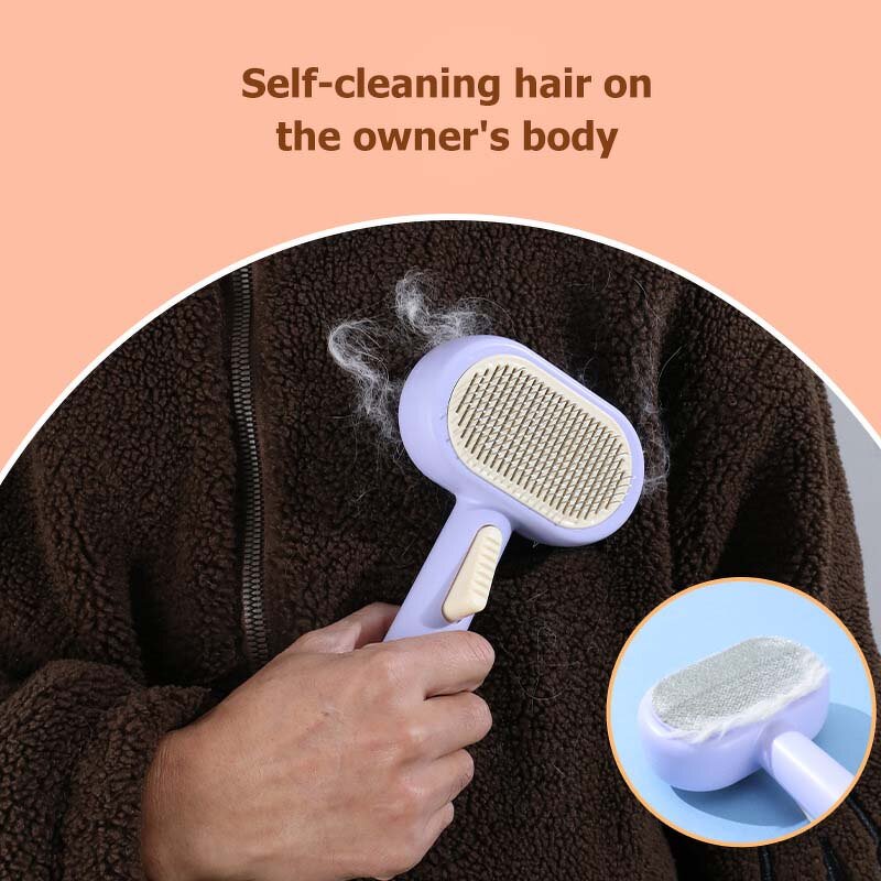 Pet Hair Remover Brush Manufacturer - OEM/ODM 2 in 1 Self Cleaning Brush