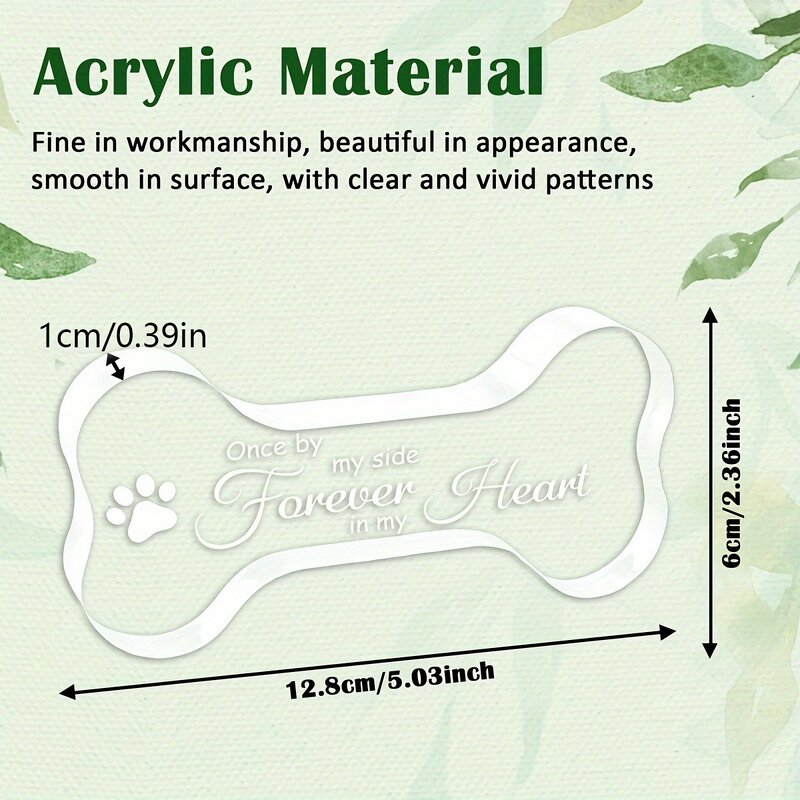 Pet Memorial Manufacturer - OEM/ODM Acrylic Engravable Bone Ornament