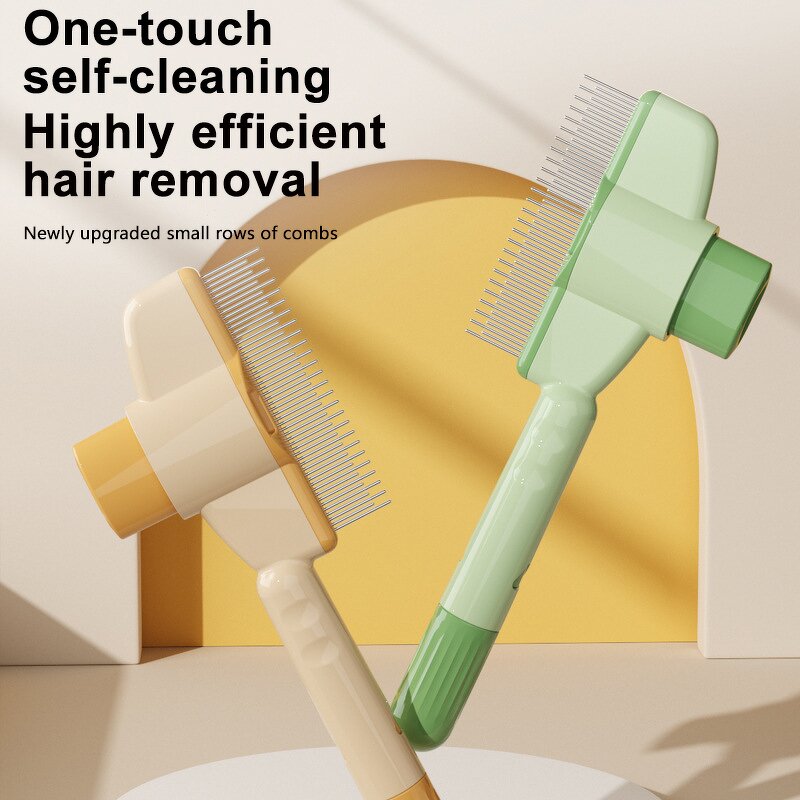 Pet Grooming Brush Factory - OEM/ODM Self-Cleaning Shedding Pet Comb
