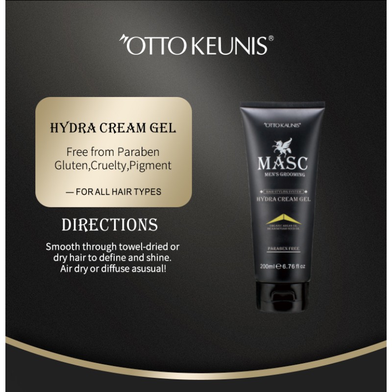 Hair Gel Manufacturer - OEM 200ml Strong Edge Control Alcohol-Free