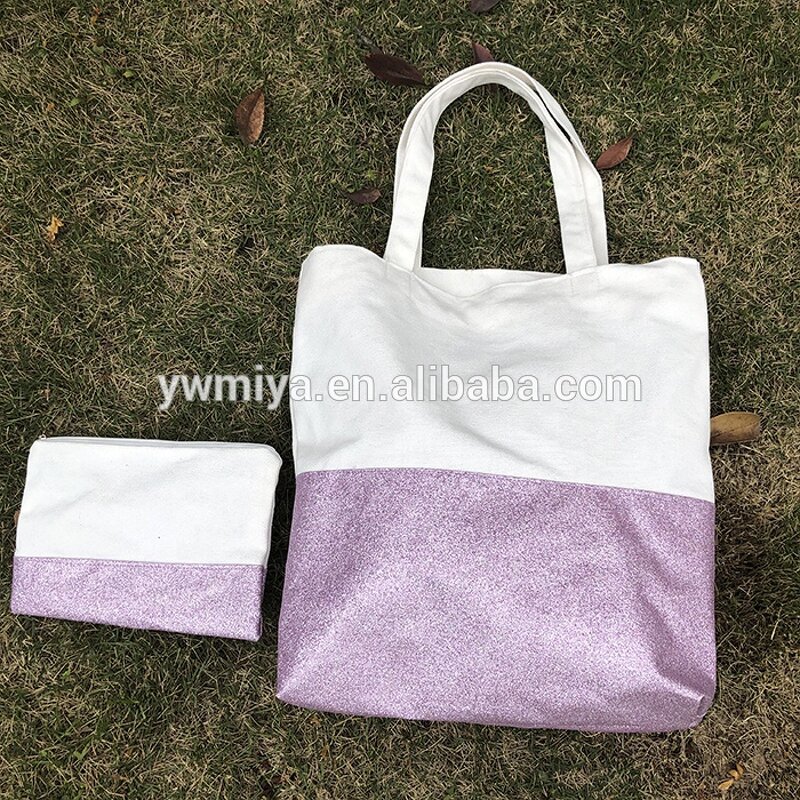 Tote Bags Factory - OEM/ODM Sequined Multi-color Lighting Canvas Tote Set