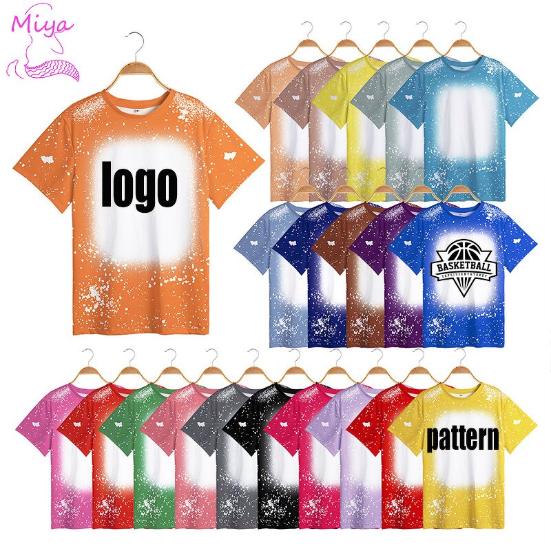 T-shirt Manufacturer - OEM/ODM Unisex Tie Dye Spray Print Custom Logo