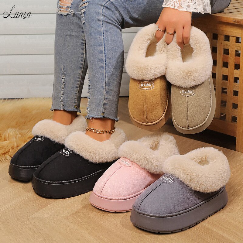 Snow Boots Factory - OEM/ODM Platform EVA Sole Fluffy Ankle Boots
