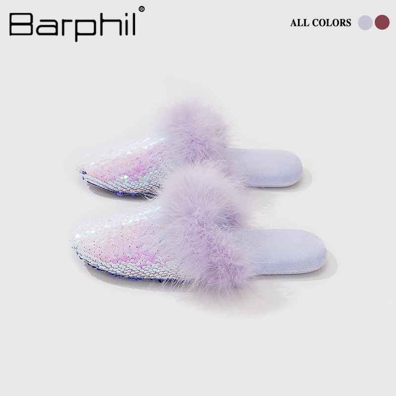 Women Slippers Manufacturer - OEM/ODM Custom Logo Furry Flat Slippers