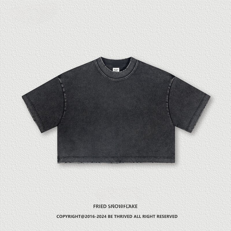 T-shirt Manufacturer - OEM/ODM Retro 230g Cotton Parent-child Round Neck