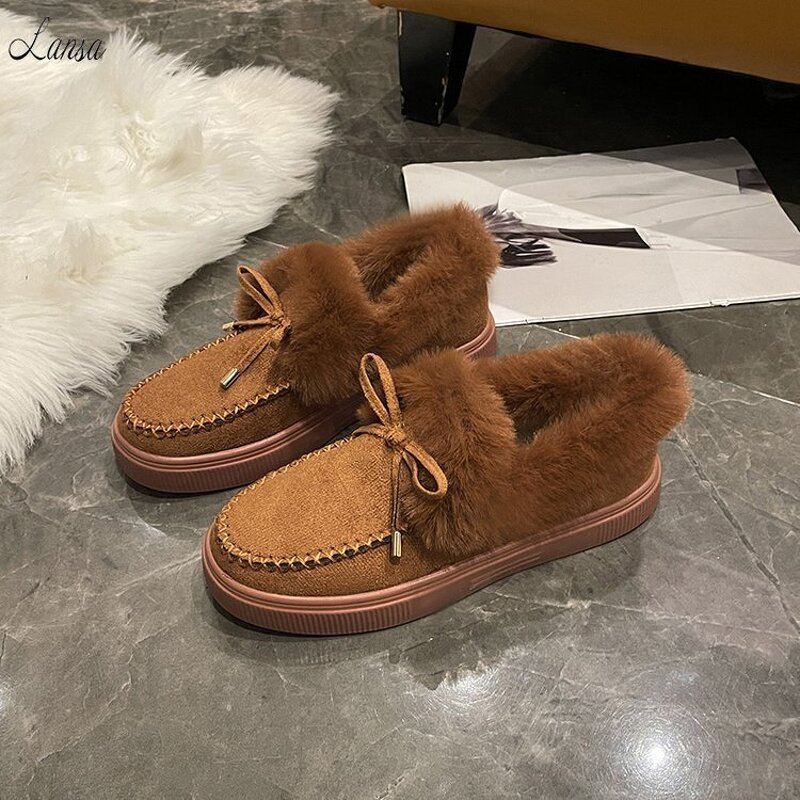 Bean Shoes Factory - OEM/ODM Wholesale Fashion Thicken Plush Faux Suede
