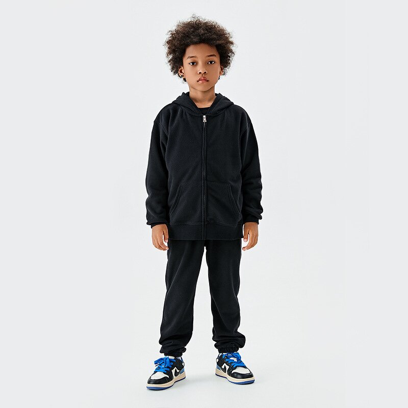 Children Clothing Manufacturer - OEM/ODM Custom Logo Cotton Zipper Fleece Set