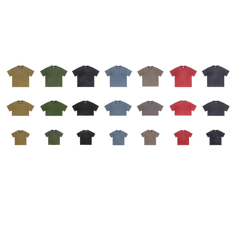 T-shirt Manufacturer - OEM/ODM Retro 230g Cotton Parent-child Round Neck