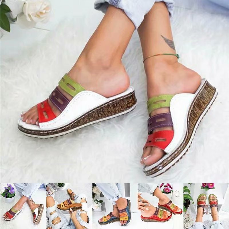 Beach Sandals Factory - OEM/ODM Soft PU Leather Woven Cross Strap Slipper