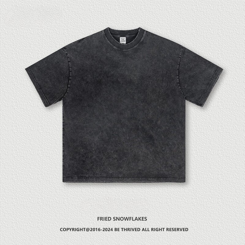 T-shirt Manufacturer - OEM/ODM Retro 230g Cotton Parent-child Round Neck