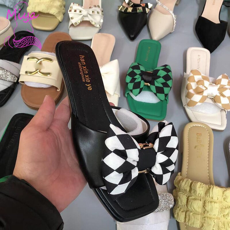 Flat Sandals Manufacturer - OEM/ODM Cheap Bulk PU Leather Casual Summer Slides