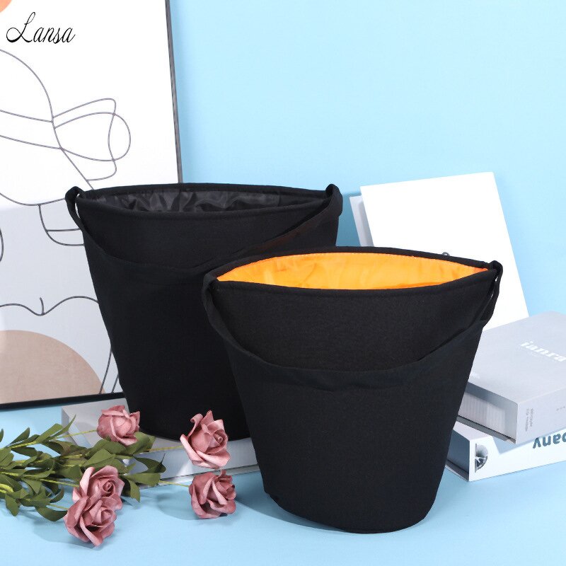 Halloween Basket Manufacturer - OEM/ODM CUSTOM LOGO BLANK Canvas Pumpkin Gift Bag