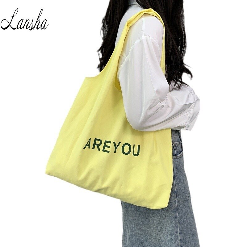 Shopping Bags Manufacturer - OEM/ODM Literature Art Candy Colors Canvas Shoulder Bag