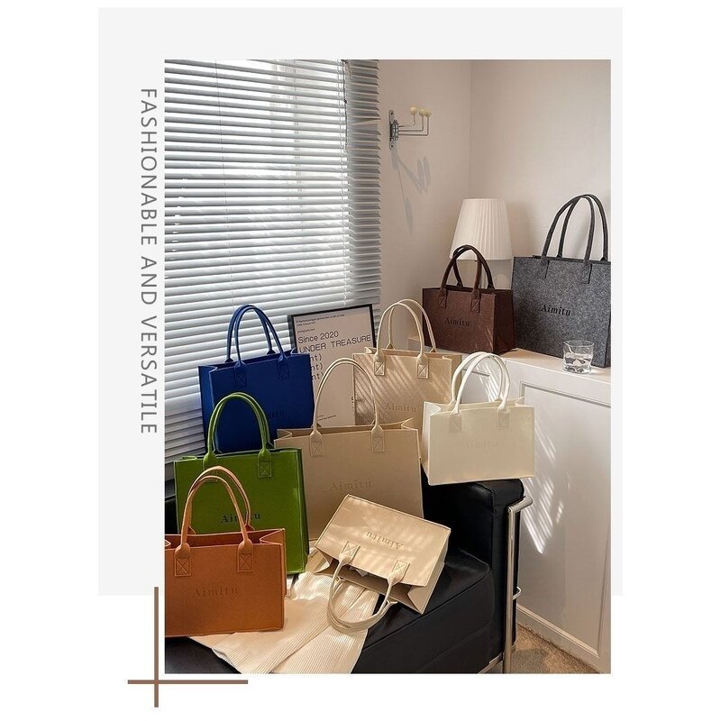 Tote Bag Factory - OEM/ODM Press Letter Logo Solid Unwoven Fabric Tote