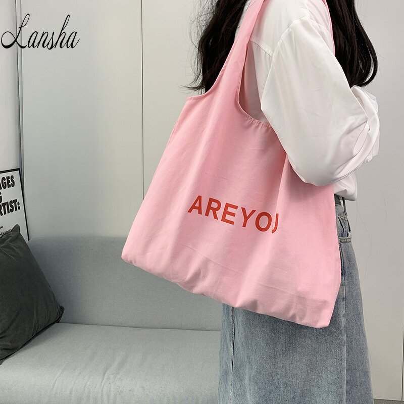 Shopping Bags Manufacturer - OEM/ODM Literature Art Candy Colors Canvas Shoulder Bag