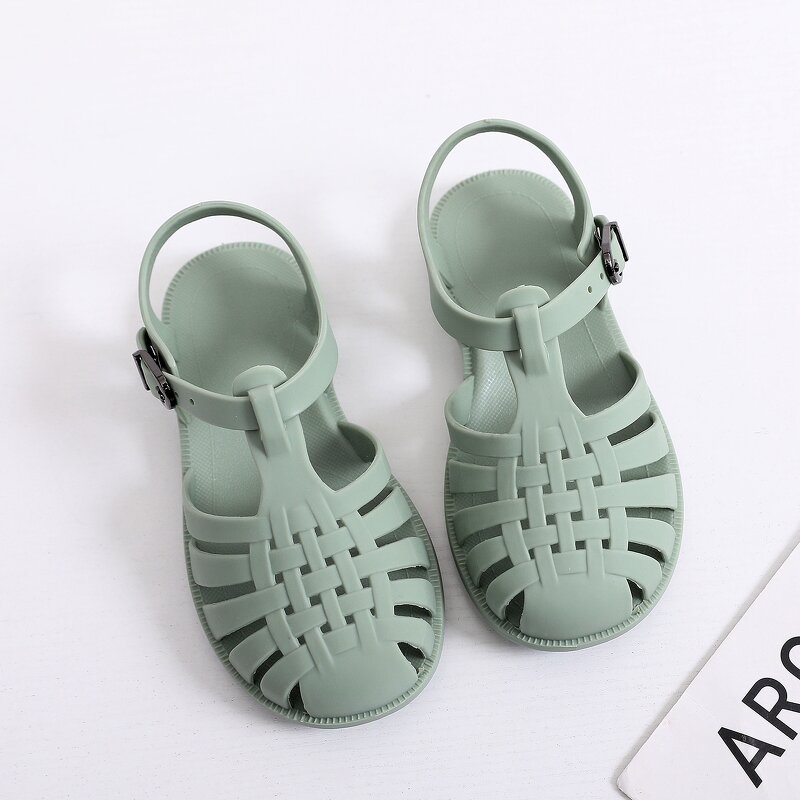 Baby Shoes Factory - OEM/ODM Fancy PVC Jelly Crystal Ankle Strap Sandals