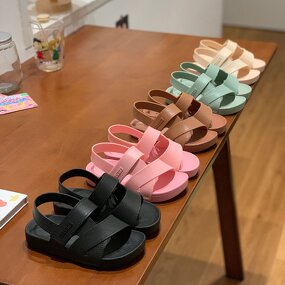 Beach Sandals Manufacturer - OEM/ODM Candy Color Double Cross Strap EVA Slides