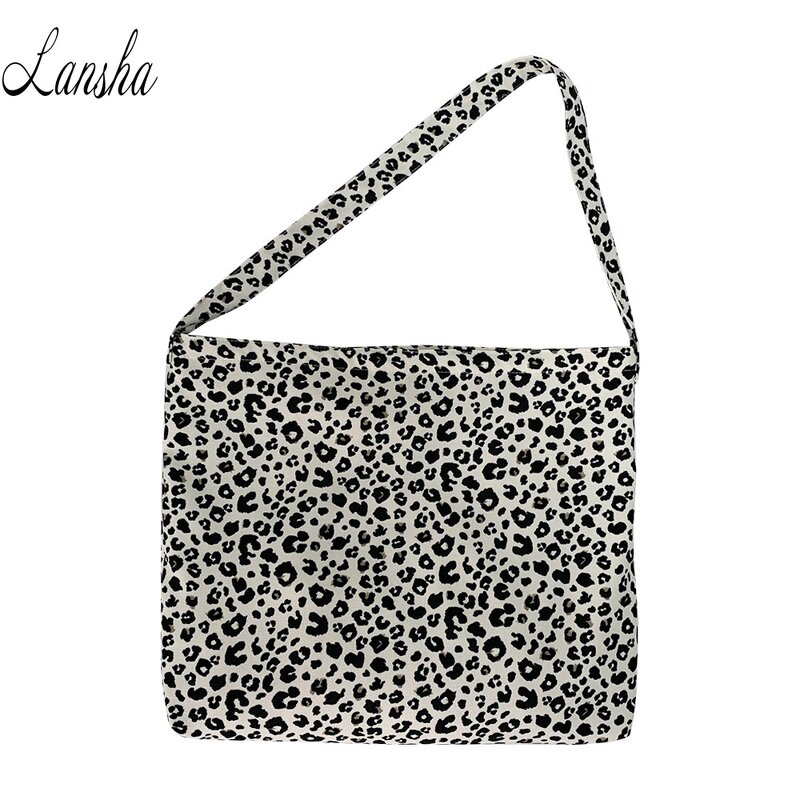 Canvas Bag Factory - OEM/ODM Korean Leopard Print Zipper Large Capacity Shoulder