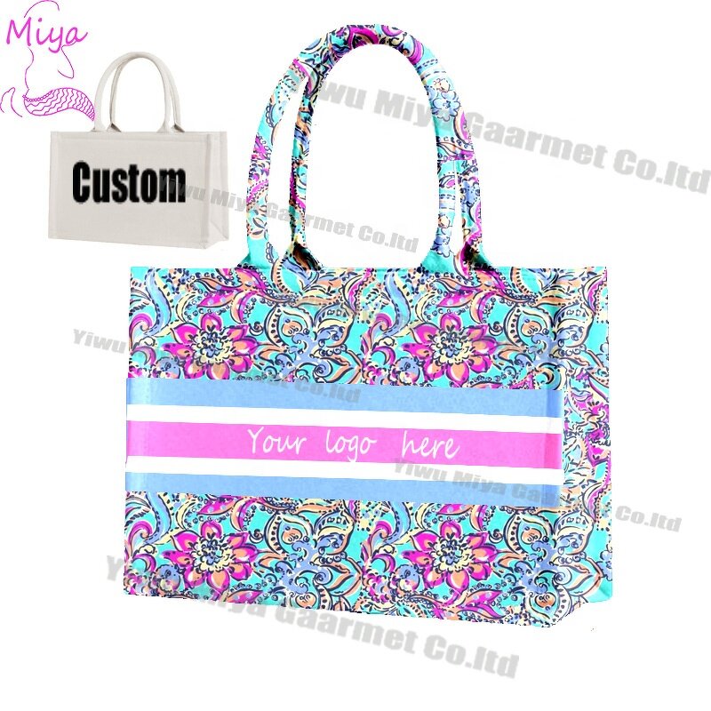 Canvas Tote Bags Manufacturer - OEM/ODM Wholesale Bohemia Flamingo Painting Print