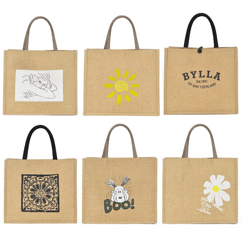 Linen Bag Manufacturer - OEM/ODM Large Capacity Brown Portable Mommy Tote Bag