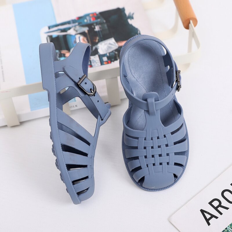 Baby Shoes Factory - OEM/ODM Fancy PVC Jelly Crystal Ankle Strap Sandals