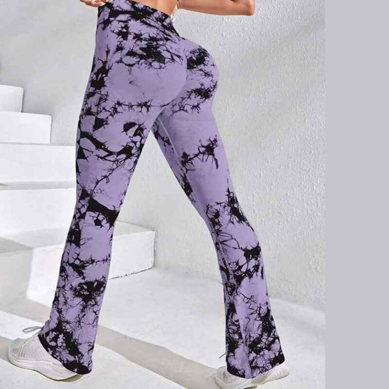 Women's Leggings Manufacturer - OEM/ODM Custom Tie Dye Flare Yoga Leggings