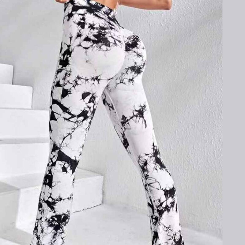Women's Leggings Manufacturer - OEM/ODM Custom Tie Dye Flare Yoga Leggings