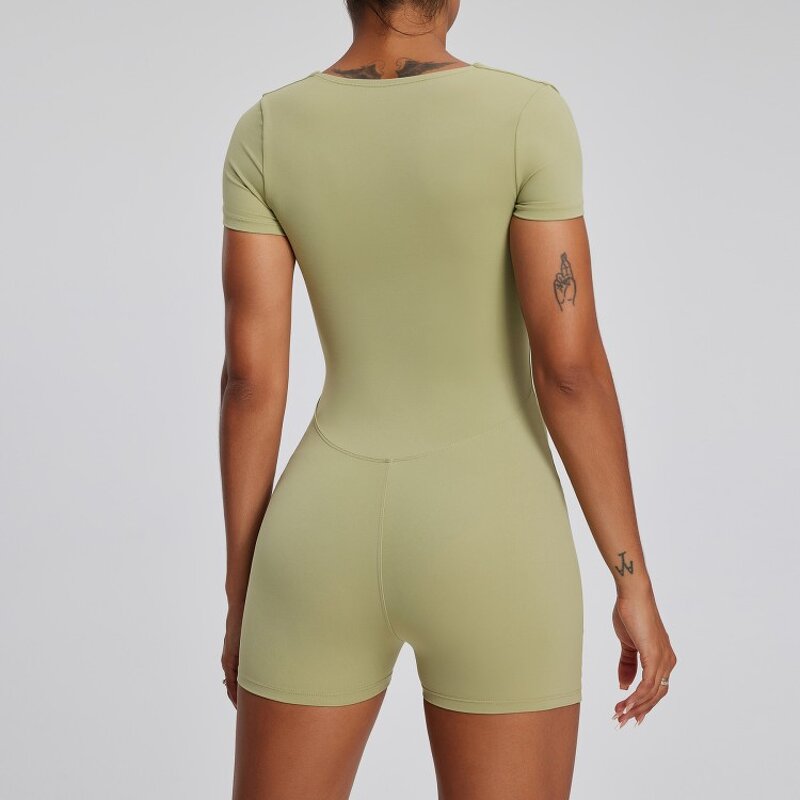 Women's Jumpsuit Manufacturer - OEM/ODM Custom Square Neck Yoga Jumpsuit