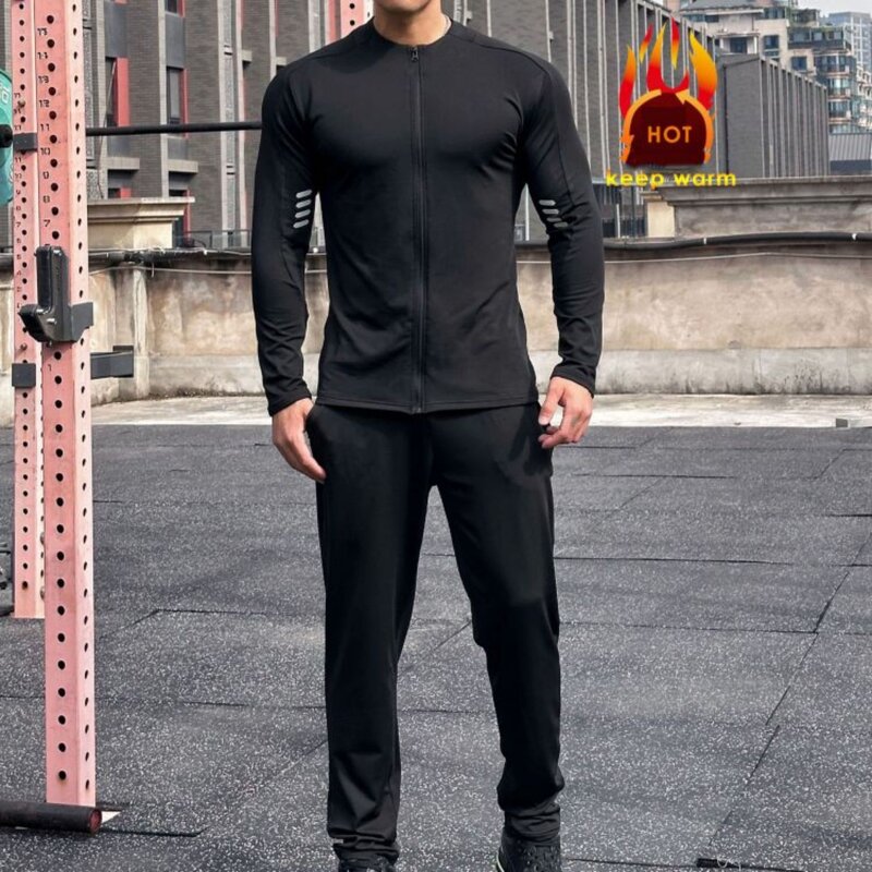 Men's Gym Wear Set Manufacturer - OEM/ODM Custom Winter Fitness Suit