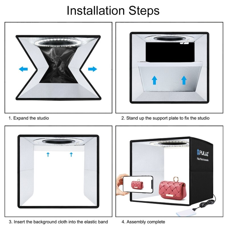 Photo Studio Box Manufacturer - OEM/ODM Custom 40cm Foldable Shooting Tent