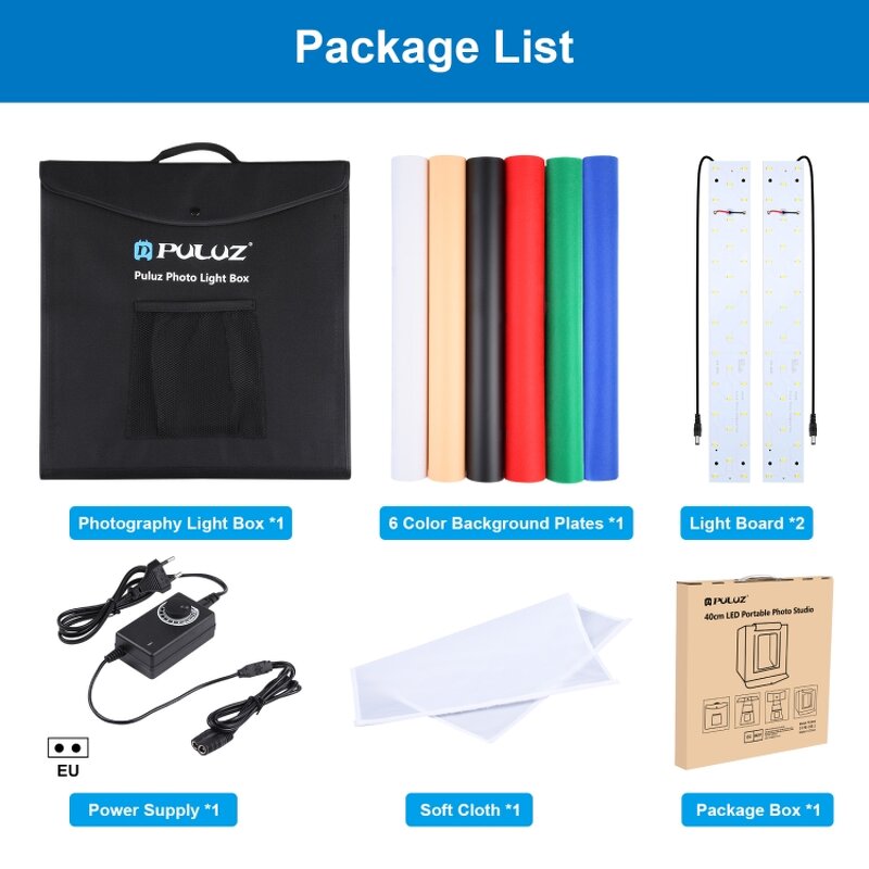 Photo Studio Box Manufacturer - OEM/ODM Custom 60x60cm LED Light Cube Tent