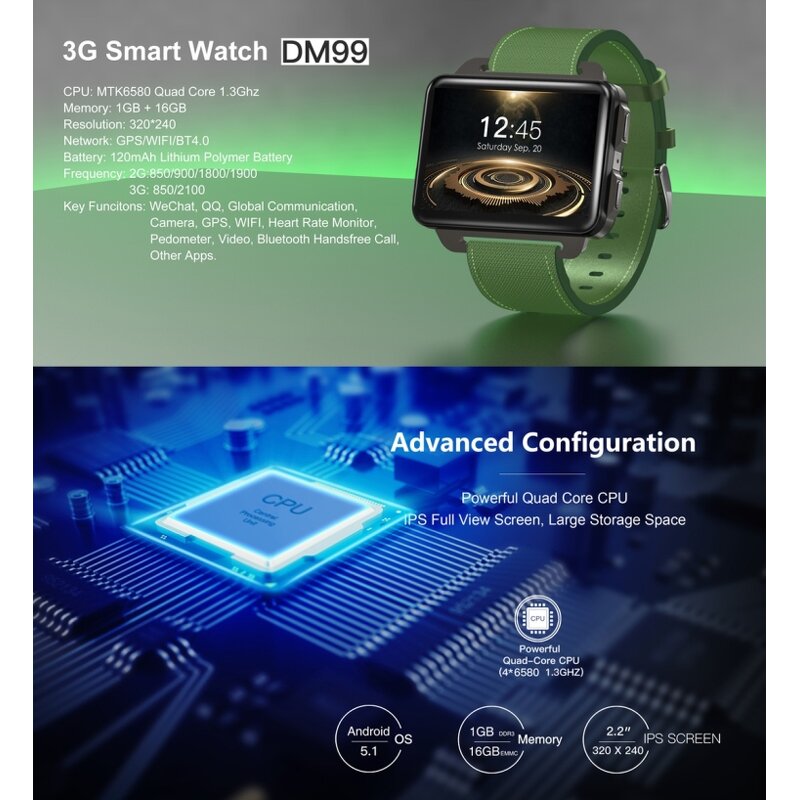 Smart Watch Manufacturer - OEM/ODM Custom 1.54 Inch Color Screen Smart Watch