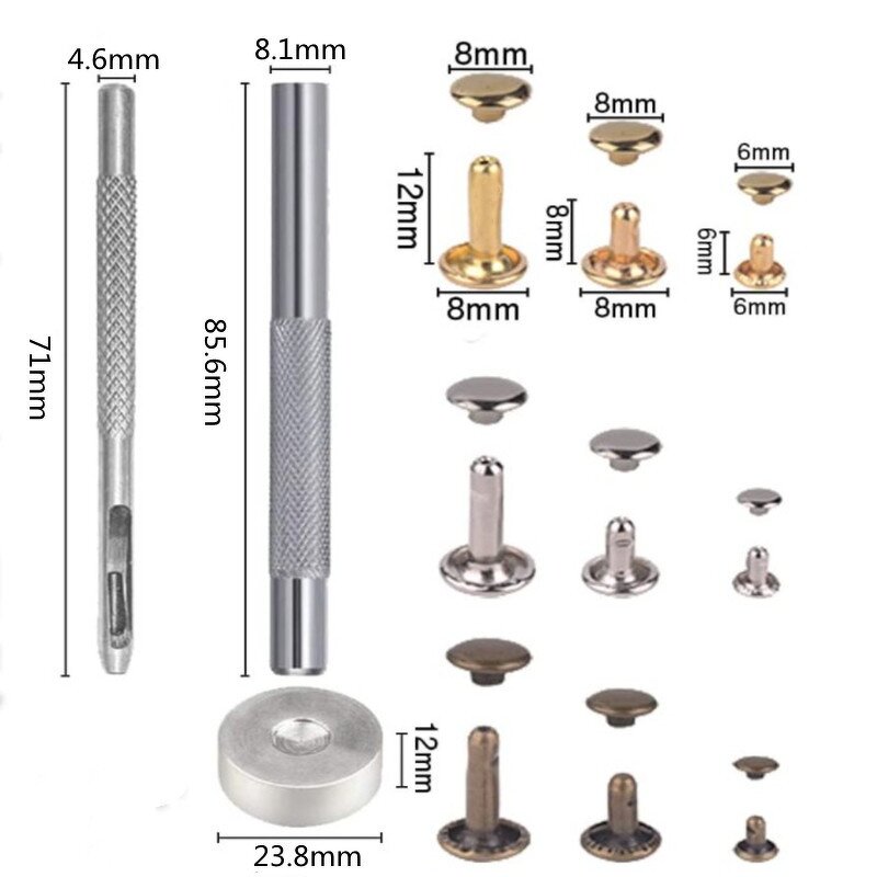 Rivet Buckle Manufacturer - OEM/ODM Custom Leather Metal Double-sided Rivet