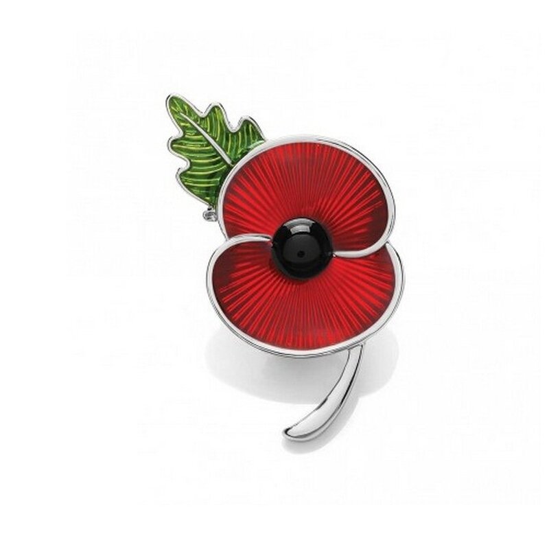 Brooch Manufacturer - OEM/ODM Custom Zinc Alloy Poppy Flower Brooch