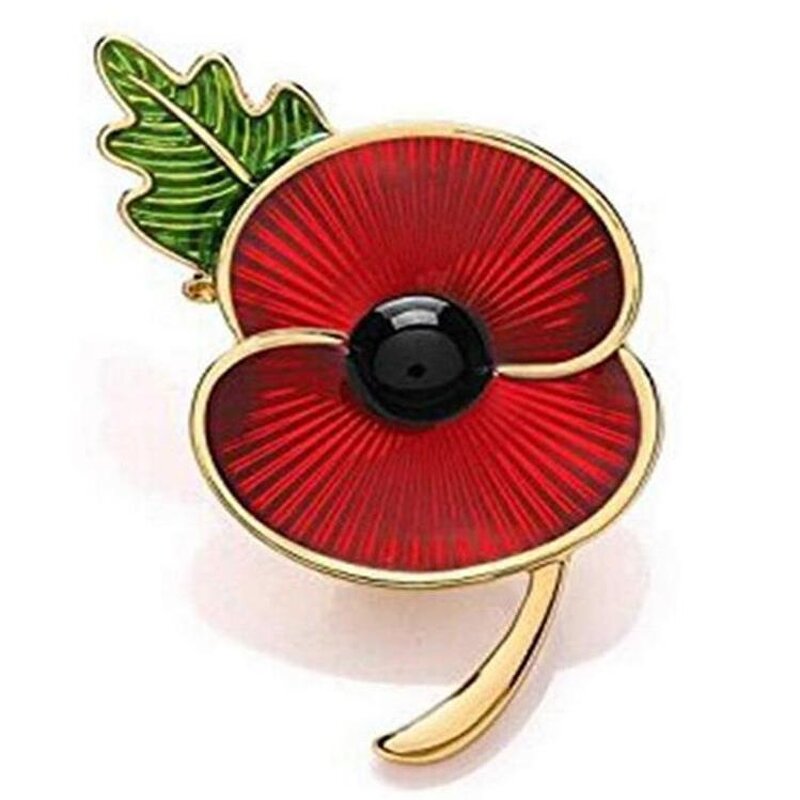Brooch Manufacturer - OEM/ODM Custom Zinc Alloy Poppy Flower Brooch