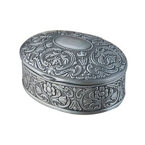 Jewelry Box Manufacturer - OEM/ODM Custom Zinc Alloy Oval Wedding Ring Box