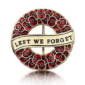 Brooch Manufacturer - OEM/ODM Custom Deep Red Poppy Wreath Brooch