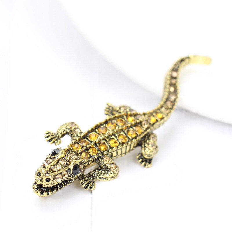 Brooch Manufacturer - OEM/ODM Custom Animal Crocodile Brooch Pin