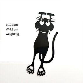 Bookmark Manufacturer - OEM/ODM Custom Acrylic Black Cat Bookmark