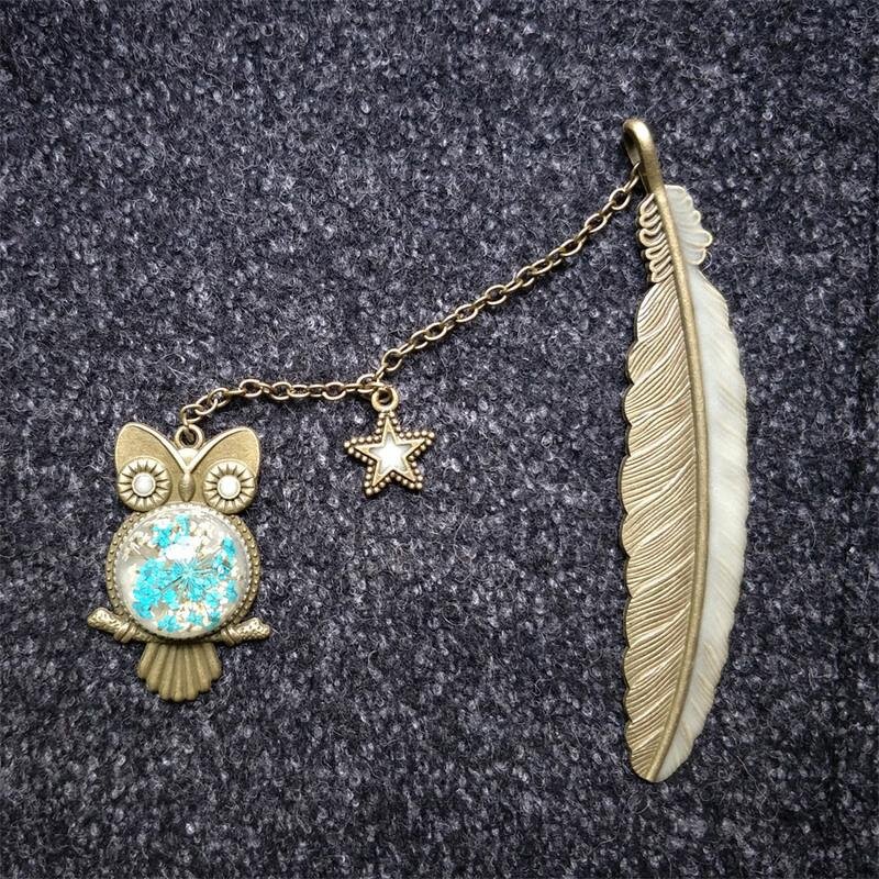 Metal Bookmark Manufacturer - OEM/ODM Custom Glow Handmade Feather Bookmark