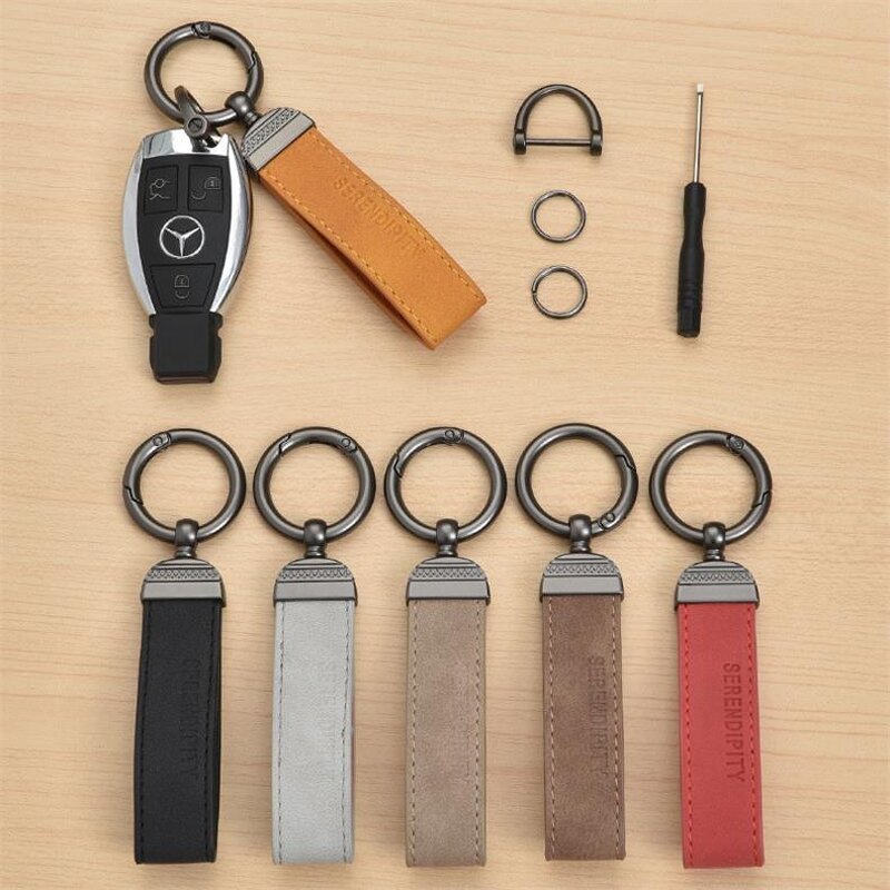 Keychain Manufacturer - OEM/ODM Custom Embossed Logo Suede Keychain