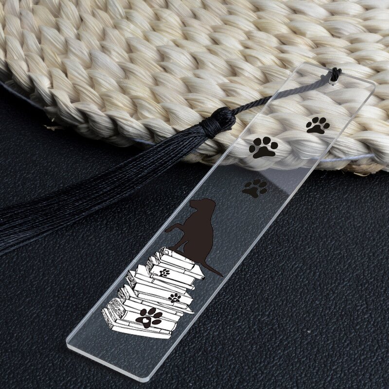 Bookmark Manufacturer - OEM/ODM Custom Acrylic Pet Dog Tassel Bookmark