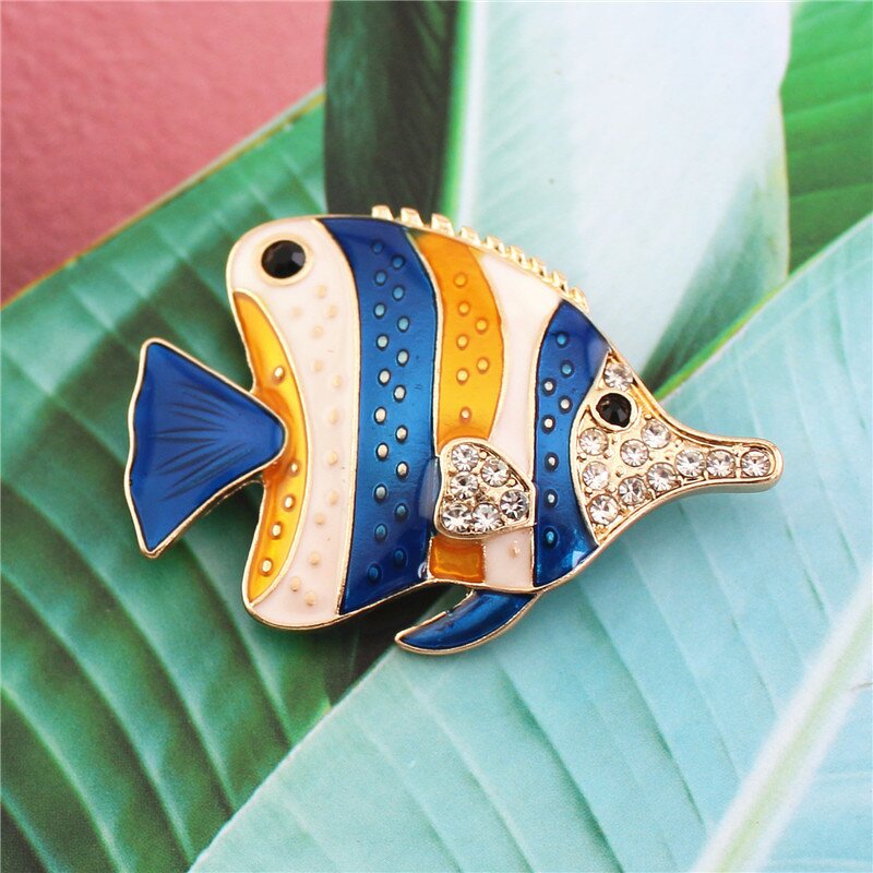 Brooch Manufacturer - OEM/ODM Custom Oil Dripping Fish Brooch Pin