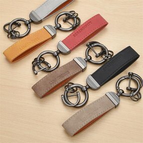 Keychain Manufacturer - OEM/ODM Custom Embossed Logo Suede Keychain